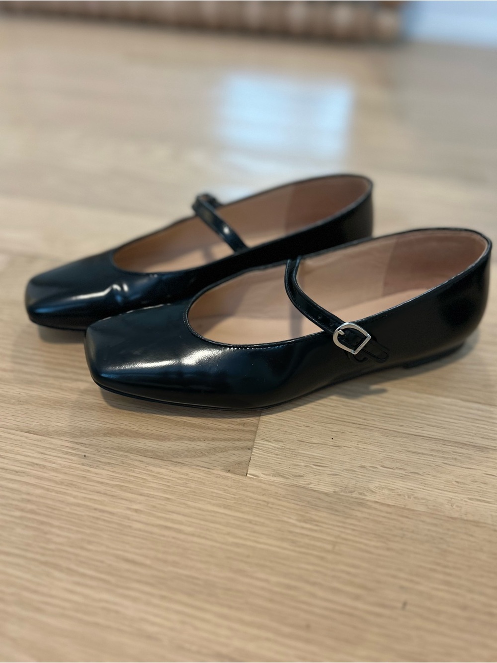 J. Crew Black Patent Anya Mary Jane Flats - Picture 3 of 6